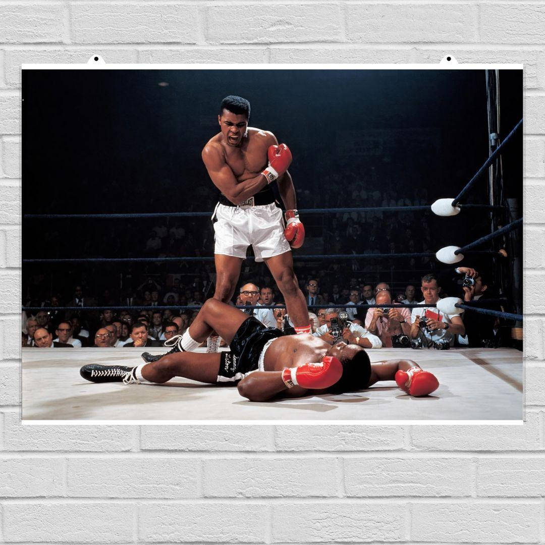 Постер "Мохаммед Али и Сонни Листон". Muhammad Ali, Кассиус Клей, боксёр. Размер 60x85см (A1). Матовая бумага
Постер "Мохаммед Али и Сонни Листон". Muhammad Ali, Кассиус Клей, боксёр. Размер 60x85см (A1). Матовая бумага