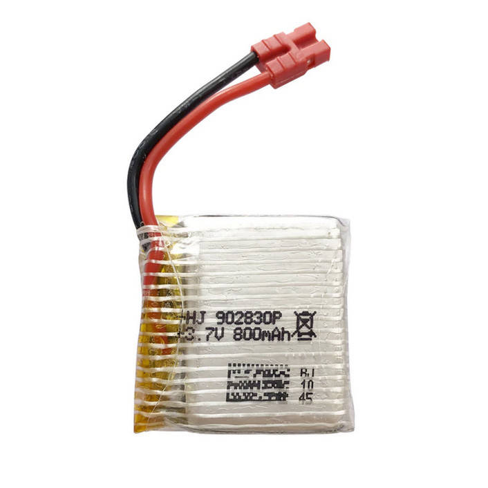 Усиленная батарея (аккумулятор) для квадрокоптера Syma X21, Syma X21W, Syma X26, Syma X26A 3.7V 800mAh 902830P 
Усиленная батарея (аккумулятор) для квадрокоптера Syma X21, Syma X21W, Syma X26, Syma X26A 3.7V 800mAh 902830P
