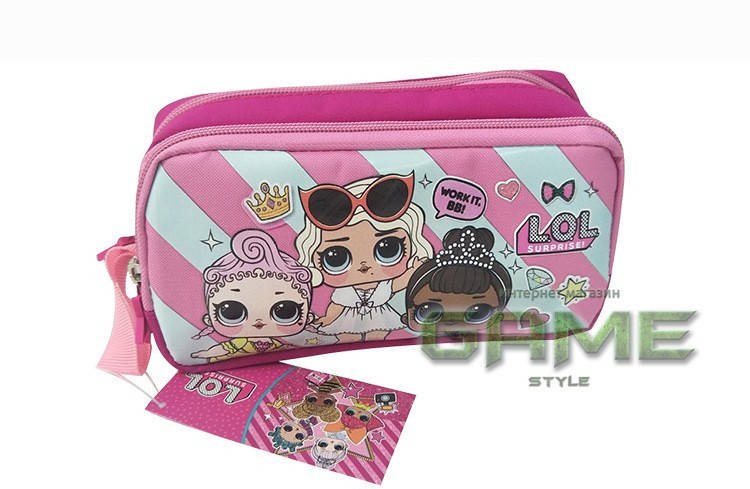 Пенал школьный LOL Surprise оригинал, Розовый 
Пенал школьный LOL Surprise оригинал, Розовый