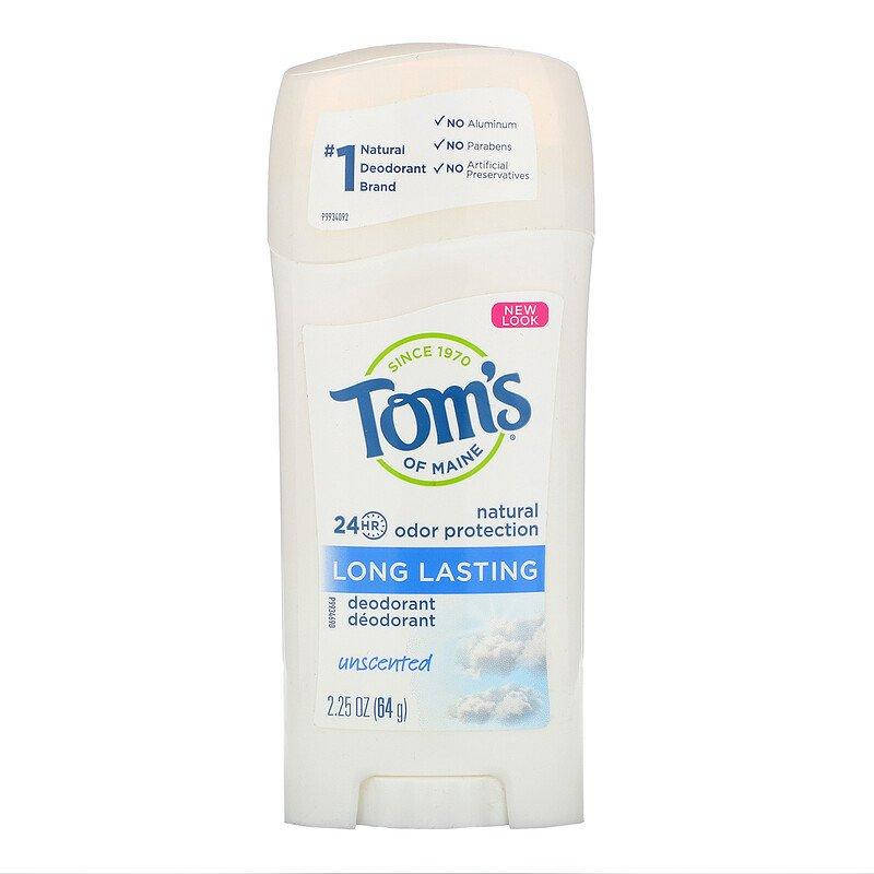 Tom's of Maine, Натуральный долгоиграющий дезодорант, не имеющий запаха, 2,25 унции (64 г), официальный сайт,
Tom's of Maine, Натуральный долгоиграющий дезодорант, не имеющий запаха, 2,25 унции (64 г), официальный сайт,