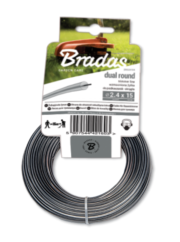 Ліска для тримера RIPPER DUAL "круг" 1,6мм х 15м, ZRO1615K