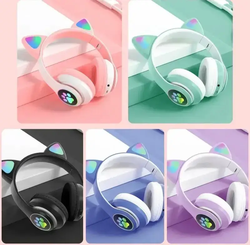 Детские блютуз наушники беспроводные "Cat Ear" VZV-23M Bluetooth наушники с кошачьими ушками и подсветкой
Детские блютуз наушники беспроводные "Cat Ear" VZV-23M Bluetooth наушники с кошачьими ушками и подсветкой