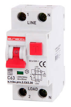 Выключатель дифференциального тока e.rcbo.pro.2.C63.30,1P + N, 63A, C, тип А, 30Ma E.NEXT
Выключатель дифференциального тока e.rcbo.pro.2.C63.30,1P + N, 63A, C, тип А, 30Ma E.NEXT