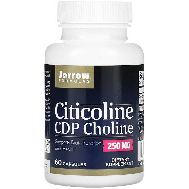 Цитиколин Jarrow Formulas "Citicoline, CDP Choline" 250 мг, стабилизированный CDP-холин (60 капсул)
Цитиколин Jarrow Formulas "Citicoline, CDP Choline" 250 мг, стабилизированный CDP-холин (60 капсул)