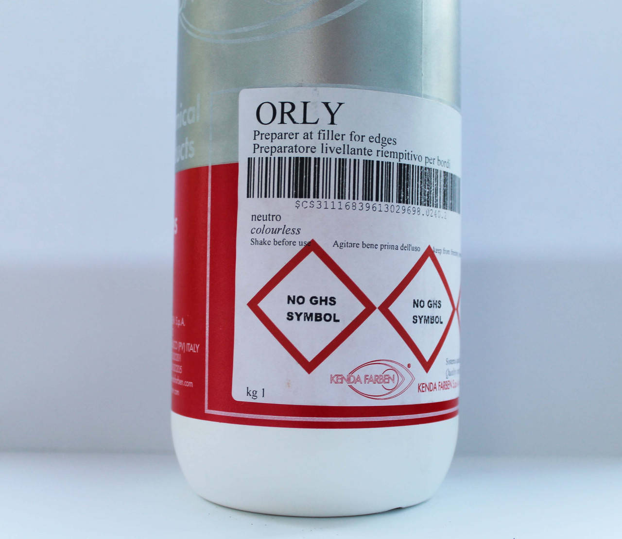 Грунт для уреза ORLY filler. Kenda Farben. 50мл 
Грунт для уреза ORLY filler. Kenda Farben. 50мл