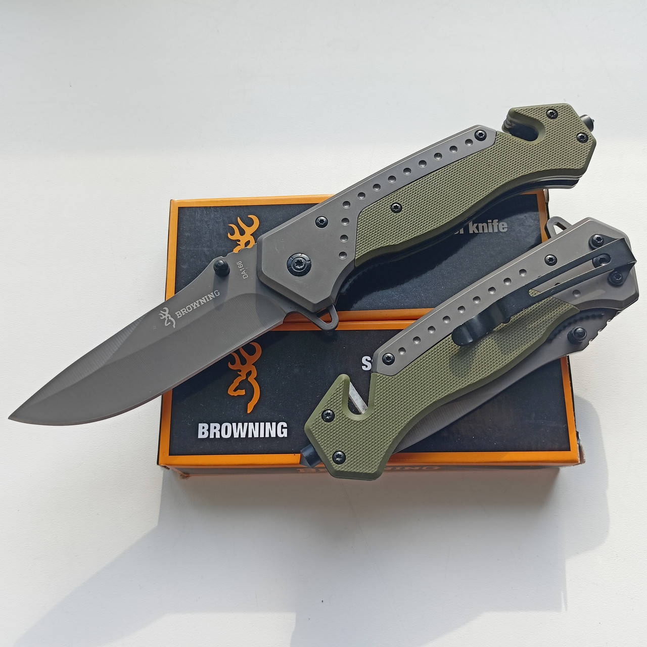 Тактический складной нож Browning DA166 green (A836) | полуавтоматический выкидной нож Олива
Тактический складной нож Browning DA166 green (A836) | полуавтоматический выкидной нож Олива