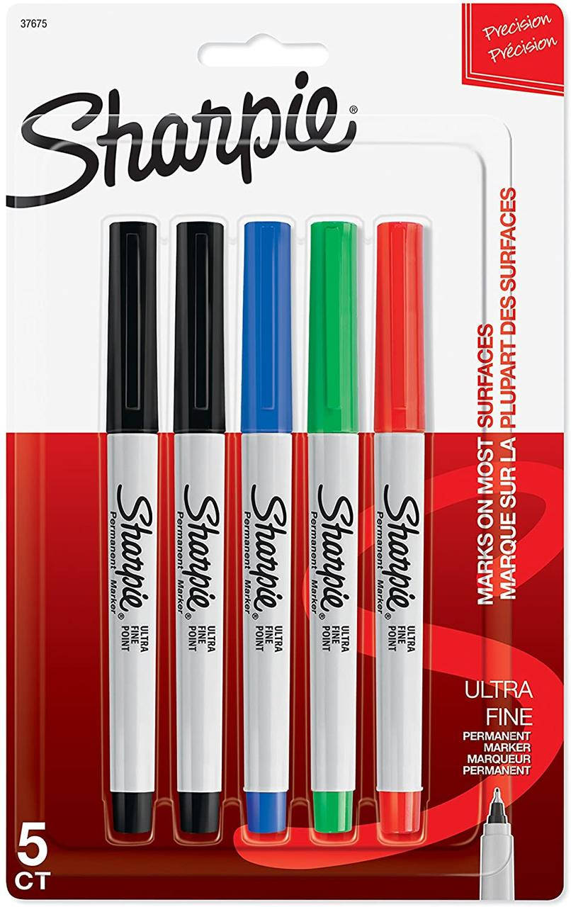 Маркеры перманентные лайнеры Sharpie Permanent Markers, Ultra Fine Point 5 шт. (37675PP), Разные цвета
Маркеры перманентные лайнеры Sharpie Permanent Markers, Ultra Fine Point 5 шт. (37675PP), Разные цвета