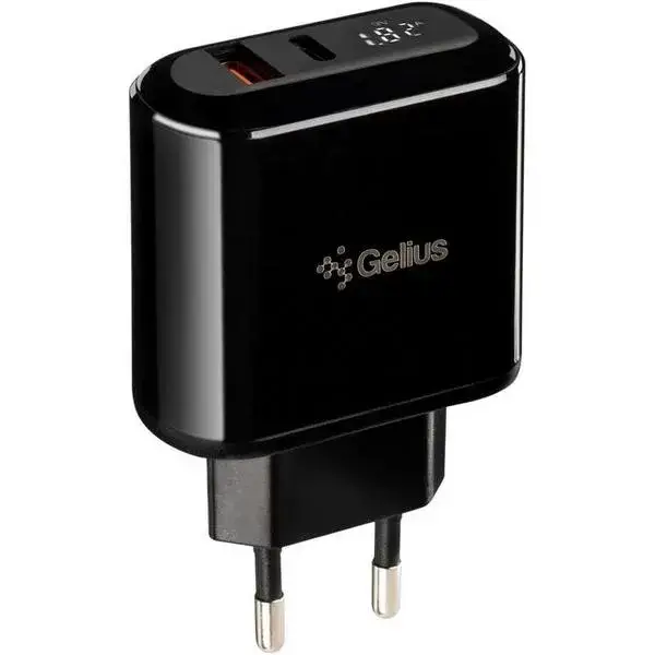 Адаптер питания для телефона Gelius Pro Zion GP-HC010 Black (1xUSB 3А + Type C QC3.0 PD2.0 18W with LCD ), Черный
Адаптер питания для телефона Gelius Pro Zion GP-HC010 Black (1xUSB 3А + Type C QC3.0 PD2.0 18W with LCD ), Черный