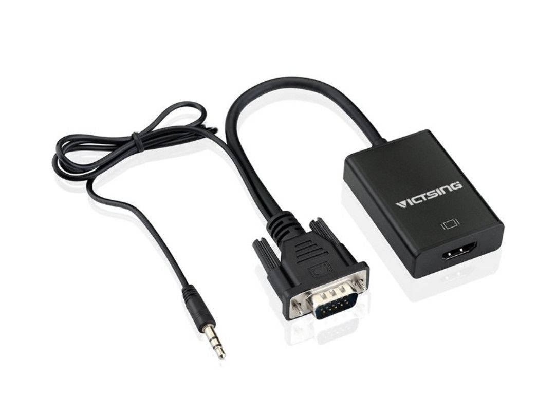 VicTsing перехідник VGA-HDMI 1080P HD Audio TV AV HDTV відео кабель конвертер адаптер, Черный
VicTsing перехідник VGA-HDMI 1080P HD Audio TV AV HDTV відео кабель конвертер адаптер, Черный