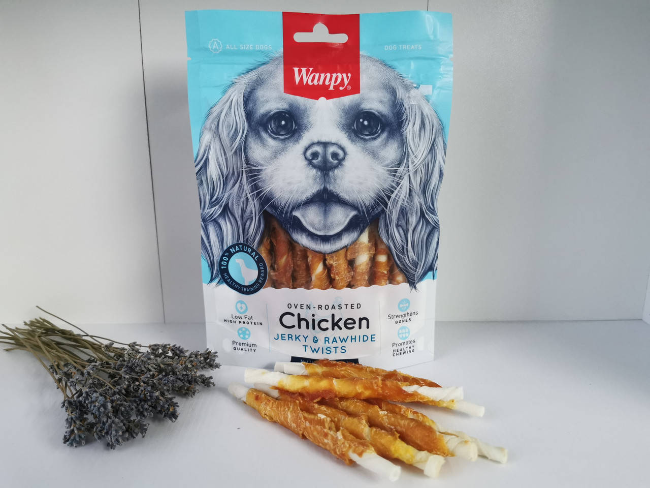 Wanpy Chicken Jerky & Rawhide Twists ПАЛОЧКА С ВЯЛЕНОЙ КУРИЦЕЙ лакомство для собак 100 грамм
Wanpy Chicken Jerky & Rawhide Twists ПАЛОЧКА С ВЯЛЕНОЙ КУРИЦЕЙ лакомство для собак 100 грамм