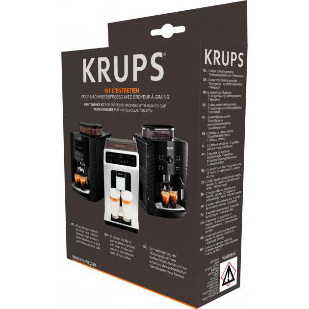 Набор для чистки кофемашины KRUPS XS530010 (средство для удаления накипи, таблетки, фильтр KRUPS CLARIS)
Набор для чистки кофемашины KRUPS XS530010 (средство для удаления накипи, таблетки, фильтр KRUPS CLARIS)