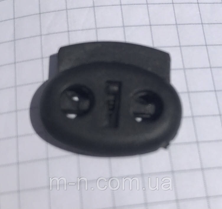Фиксатор стоппер наконечник ограничитель черный два отверстия 
Фиксатор стоппер наконечник ограничитель черный два отверстия