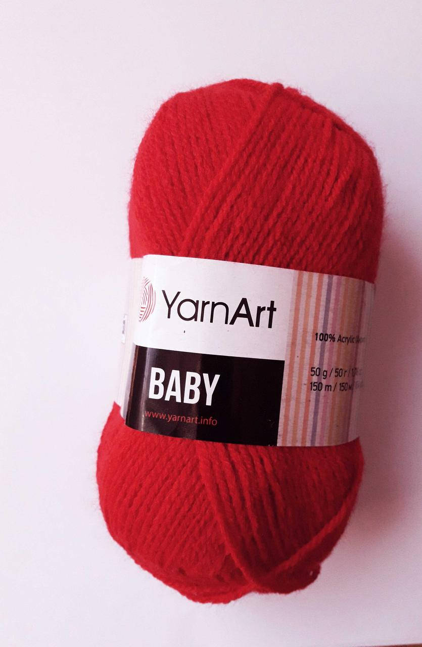 Нитки для вязания, пряжа акриловая детская Baby YarnArt, 100% акрил 50 гр., 150 м, червоний, Красный
Нитки для вязания, пряжа акриловая детская Baby YarnArt, 100% акрил 50 гр., 150 м, червоний, Красный