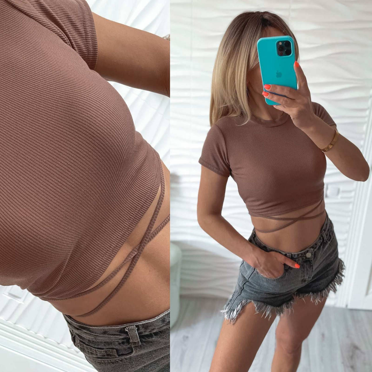 Женский топ, рубчик, р-р 42-44; 46-48 (мокко)
Женский топ, рубчик, р-р 42-44; 46-48 (мокко)