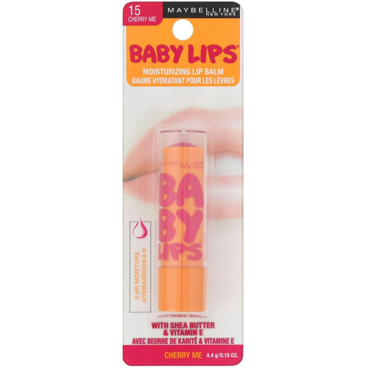 Бальзам для губ Maybelline New York Baby Lips Lip Balm с запахом и цветом вишни 4,4г
Бальзам для губ Maybelline New York Baby Lips Lip Balm с запахом и цветом вишни 4,4г