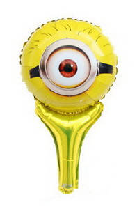 Куля погремушка з ручкою "Миньон одноглазый". Розмір: 50см * 30см.
Куля погремушка з ручкою "Миньон одноглазый". Розмір: 50см * 30см.