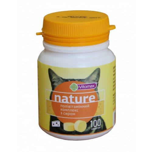 Vitomax Полівітамінний комплекс Nature для котів з сиром 100 т, шт
Vitomax Полівітамінний комплекс Nature для котів з сиром 100 т, шт