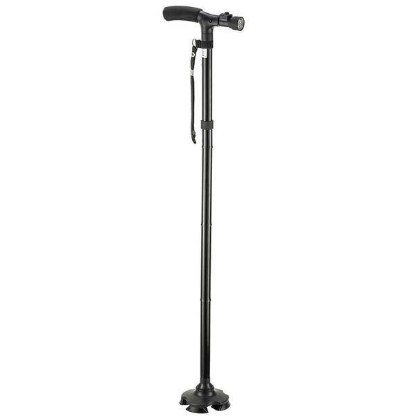 Трость для ходьбы с 4 опорами телескопическая и фонариком Ultimate Magic Cane черная, складная трость (ZK)
Трость для ходьбы с 4 опорами телескопическая и фонариком Ultimate Magic Cane черная, складная трость (ZK)