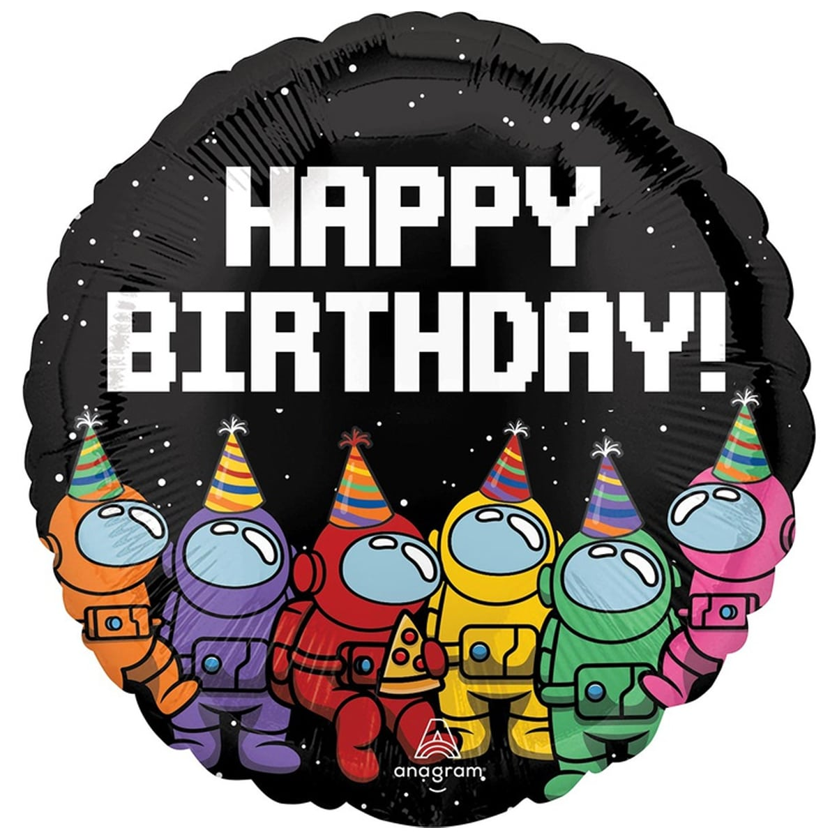 Фольгированный шарик Anagram 18" (45 см) Круг Happy birthday Космонавтики среди нас / Амонг Ас, Разные цвета
Фольгированный шарик Anagram 18" (45 см) Круг Happy birthday Космонавтики среди нас / Амонг Ас, Разные цвета