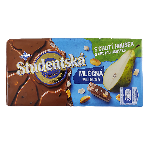 Шоколад Студентська з грушею і арахисом Studentska 180g 16шт/ящ (Код : 00-00003757)
Шоколад Студентська з грушею і арахисом Studentska 180g 16шт/ящ (Код : 00-00003757)
