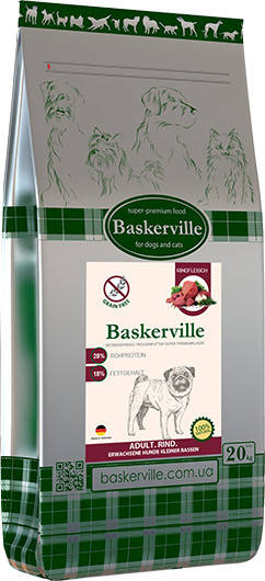 Cухой корм для собак Baskerville HF Adult без зерновой мясо говядины сухие ягоды батат Small Breed 20 кг
Cухой корм для собак Baskerville HF Adult без зерновой мясо говядины сухие ягоды батат Small Breed 20 кг