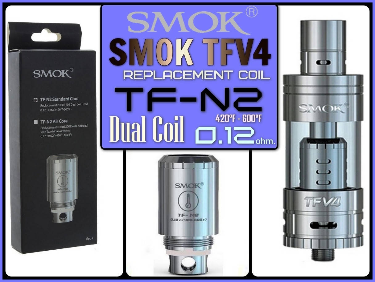 TF-N2 Standard Core 0.12 ohm (420°F - 600°F). Оригинал. Сменный испаритель для бакомайзера Smoktech
TF-N2 Standard Core 0.12 ohm (420°F - 600°F). Оригинал. Сменный испаритель для бакомайзера Smoktech