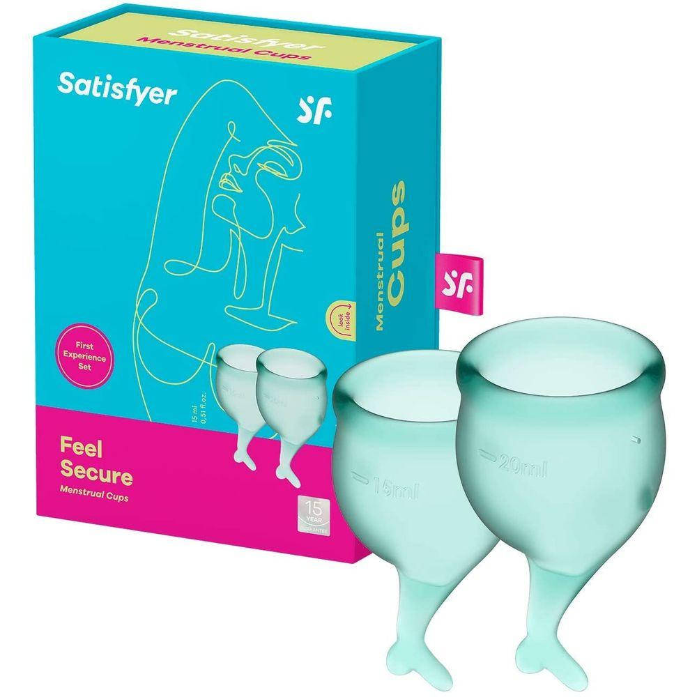 Набор менструальных чаш размер S Satisfyer Feel Secure (dark green), Германия, 15мл и 20мл, мешочек для
Набор менструальных чаш размер S Satisfyer Feel Secure (dark green), Германия, 15мл и 20мл, мешочек для