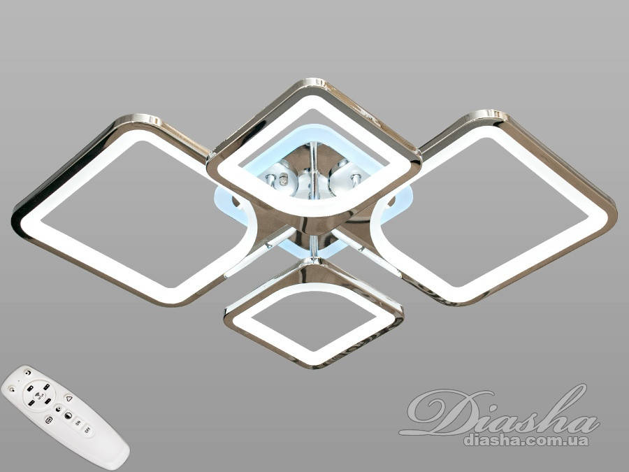 Потолочная LED-люстра с цветной подсветкой цвет хром 100W Diasha 8060/2+2HR LED 3color dimmer
Потолочная LED-люстра с цветной подсветкой цвет хром 100W Diasha 8060/2+2HR LED 3color dimmer