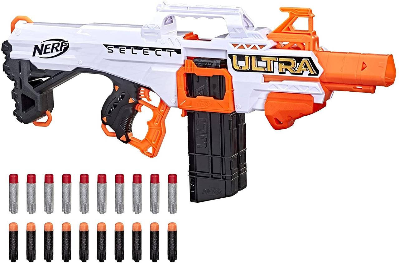 Моторизированный бластер Нерф Ультра Селект Nerf Ultra Select Fully Motorized Blaster F0958, Черный
Моторизированный бластер Нерф Ультра Селект Nerf Ultra Select Fully Motorized Blaster F0958, Черный