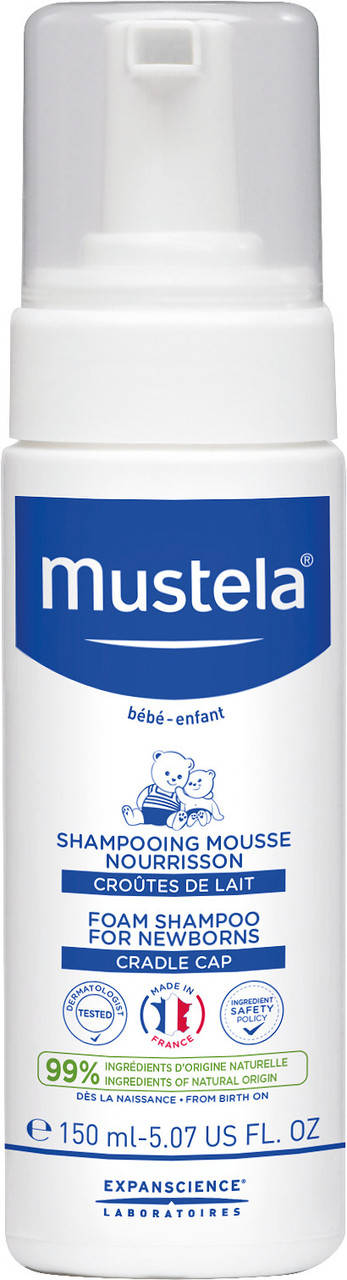 Шампунь пенка от молочных корочек для детей с рождения Мустела Mustela Bebe Foam Shampo for Newborns 150мл
Шампунь пенка от молочных корочек для детей с рождения Мустела Mustela Bebe Foam Shampo for Newborns 150мл