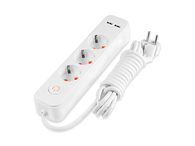 Удлинитель с заземлением Lemanso LMK71006 с кнопкой 3 розетки 3м 2×USB 2100mA 3x1.0мм 3500W
Удлинитель с заземлением Lemanso LMK71006 с кнопкой 3 розетки 3м 2×USB 2100mA 3x1.0мм 3500W