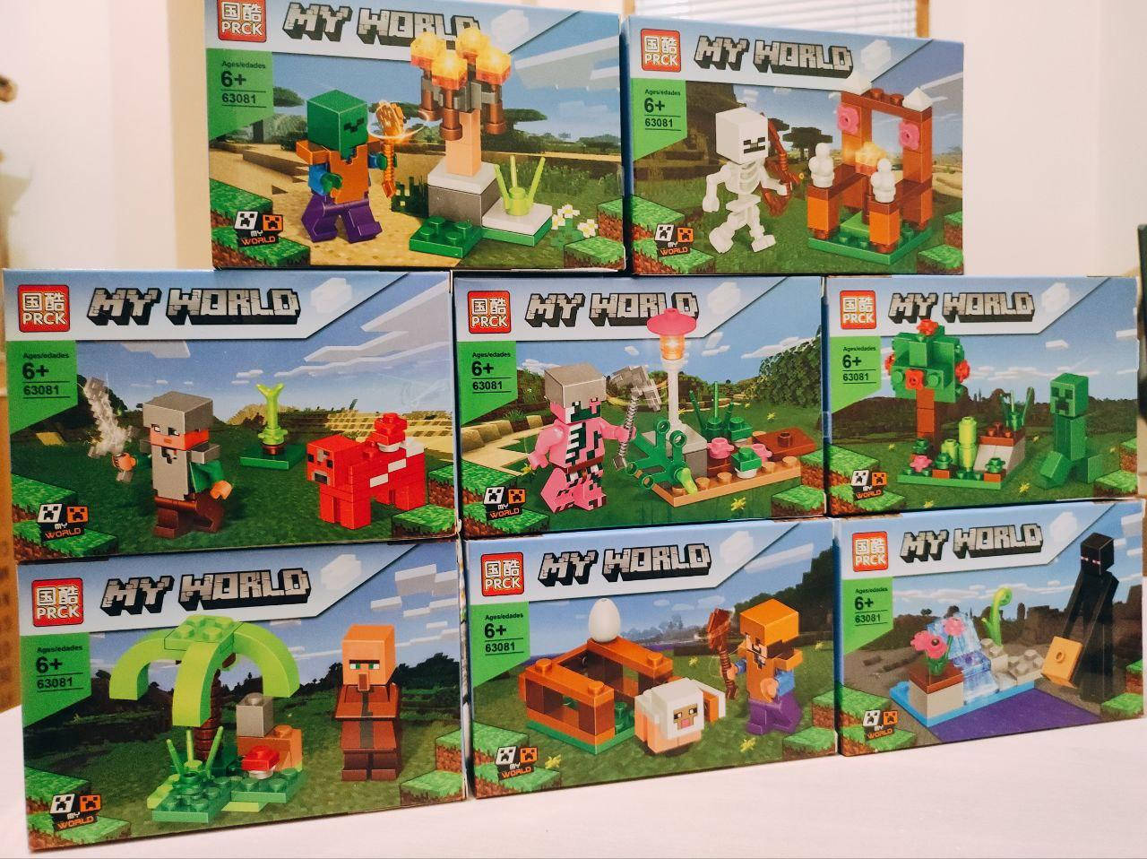 Конструктор Minecraft My World Майнкрафт 63081 Блок 8 конструкторов, Разные цвета 
Конструктор Minecraft My World Майнкрафт 63081 Блок 8 конструкторов, Разные цвета