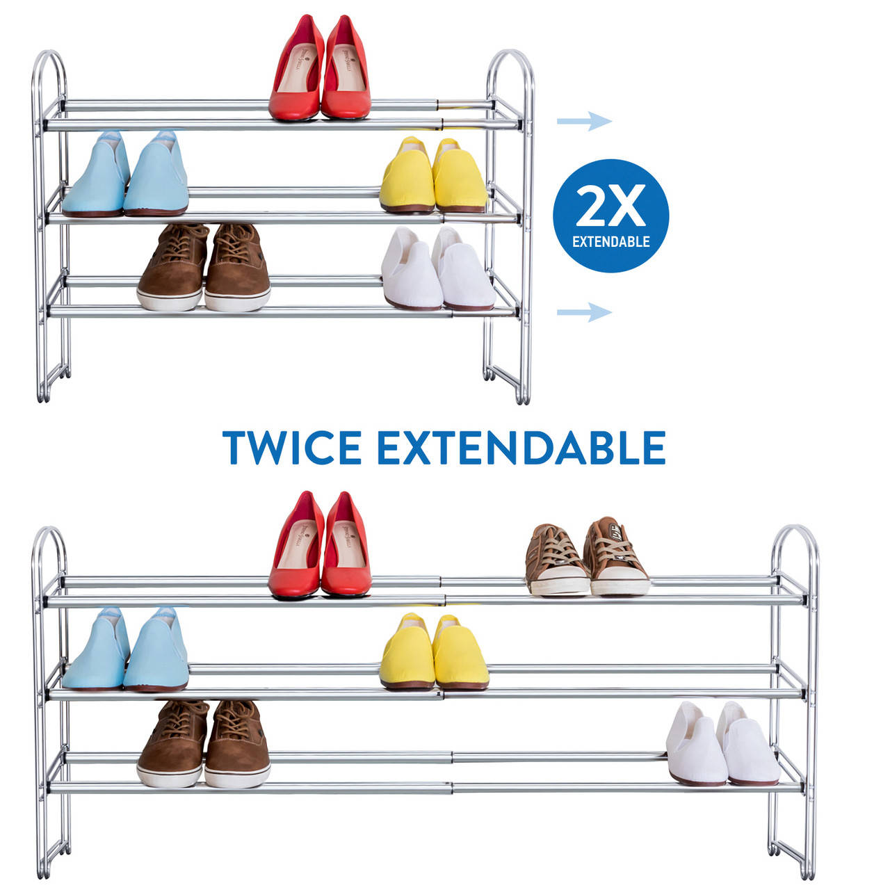 Подставка для обуви Tatkraft Maestro раздвижная 3х ярусная из хромированной стали 64.5х118.5х53.5х22.5(13445)
Подставка для обуви Tatkraft Maestro раздвижная 3х ярусная из хромированной стали 64.5х118.5х53.5х22.5(13445)