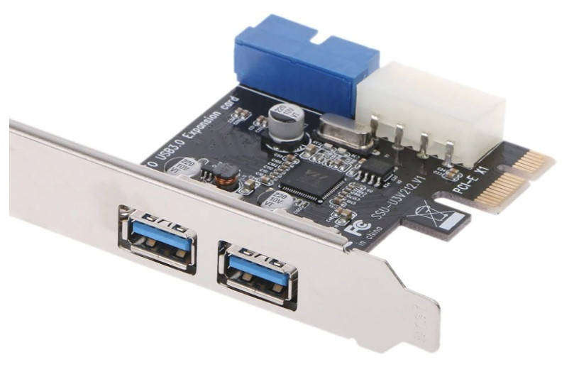 Контроллер PCI Express USB 3.0 (2 порта + выход на переднюю панель)
Контроллер PCI Express USB 3.0 (2 порта + выход на переднюю панель)