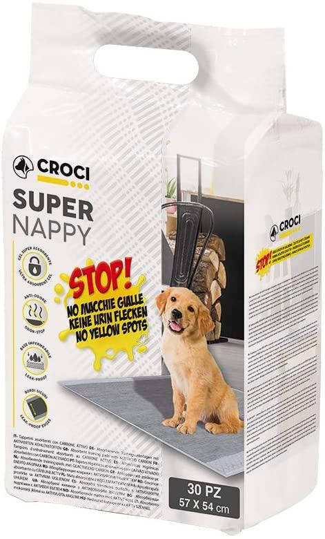 Одноразовые пеленки для собак с активированным углем 57*54 см Croci Super nappy 30 шт/уп
Одноразовые пеленки для собак с активированным углем 57*54 см Croci Super nappy 30 шт/уп