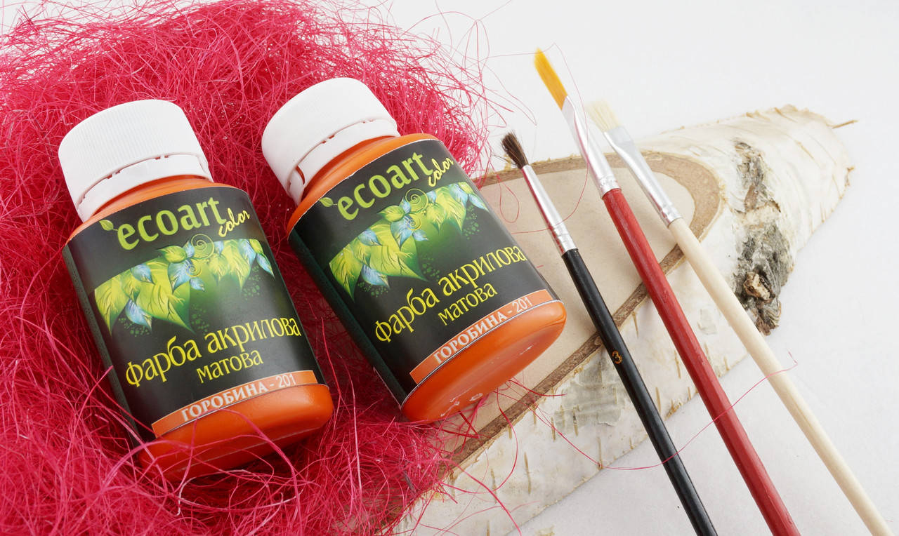 Акриловая художественная краска ЭкоАрт 50 мл Рябина, Оранжевый 
Акриловая художественная краска ЭкоАрт 50 мл Рябина, Оранжевый