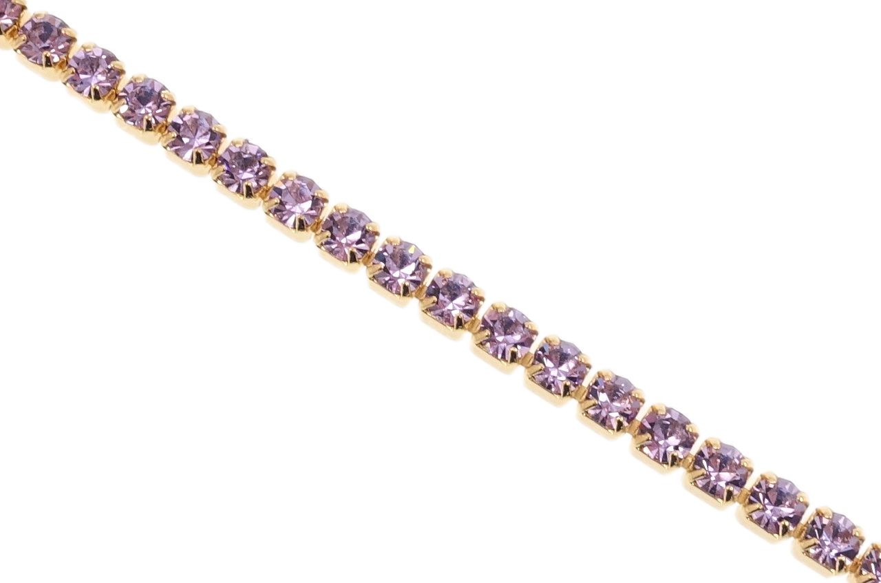 Браслет Xuping Позолота 18K "Дорожка сиреневых кристаллов" длина с доп.замком 16.5,19см х 3мм
Браслет Xuping Позолота 18K "Дорожка сиреневых кристаллов" длина с доп.замком 16.5,19см х 3мм