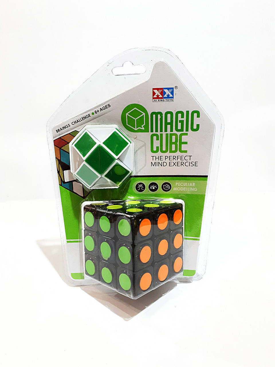 Кубик Рубика 3×3 с рисунком круг + головоломка змейка 
Кубик Рубика 3×3 с рисунком круг + головоломка змейка