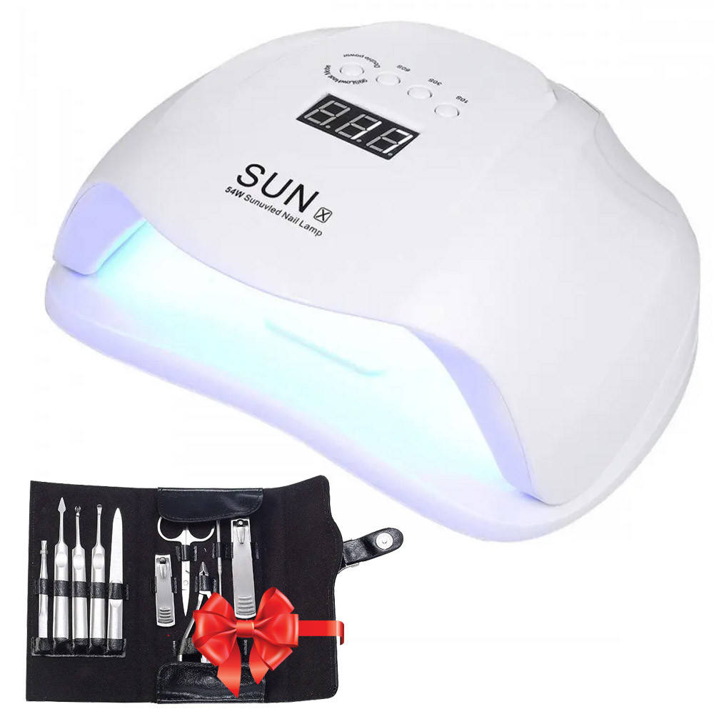 Лампа для маникюра UV Lamp SUN X 54 Вт +ПОДАРОК Профессиональный маникюрный набор! / Лампа для ногтей, Белый
Лампа для маникюра UV Lamp SUN X 54 Вт +ПОДАРОК Профессиональный маникюрный набор! / Лампа для ногтей, Белый