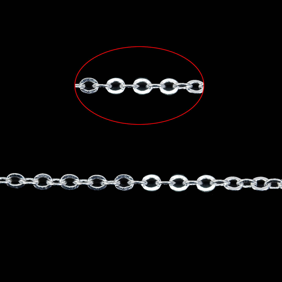 Цепочка " Крест ", Медь, Серебро 2.4 mm x1.9 mm
Цепочка " Крест ", Медь, Серебро 2.4 mm x1.9 mm