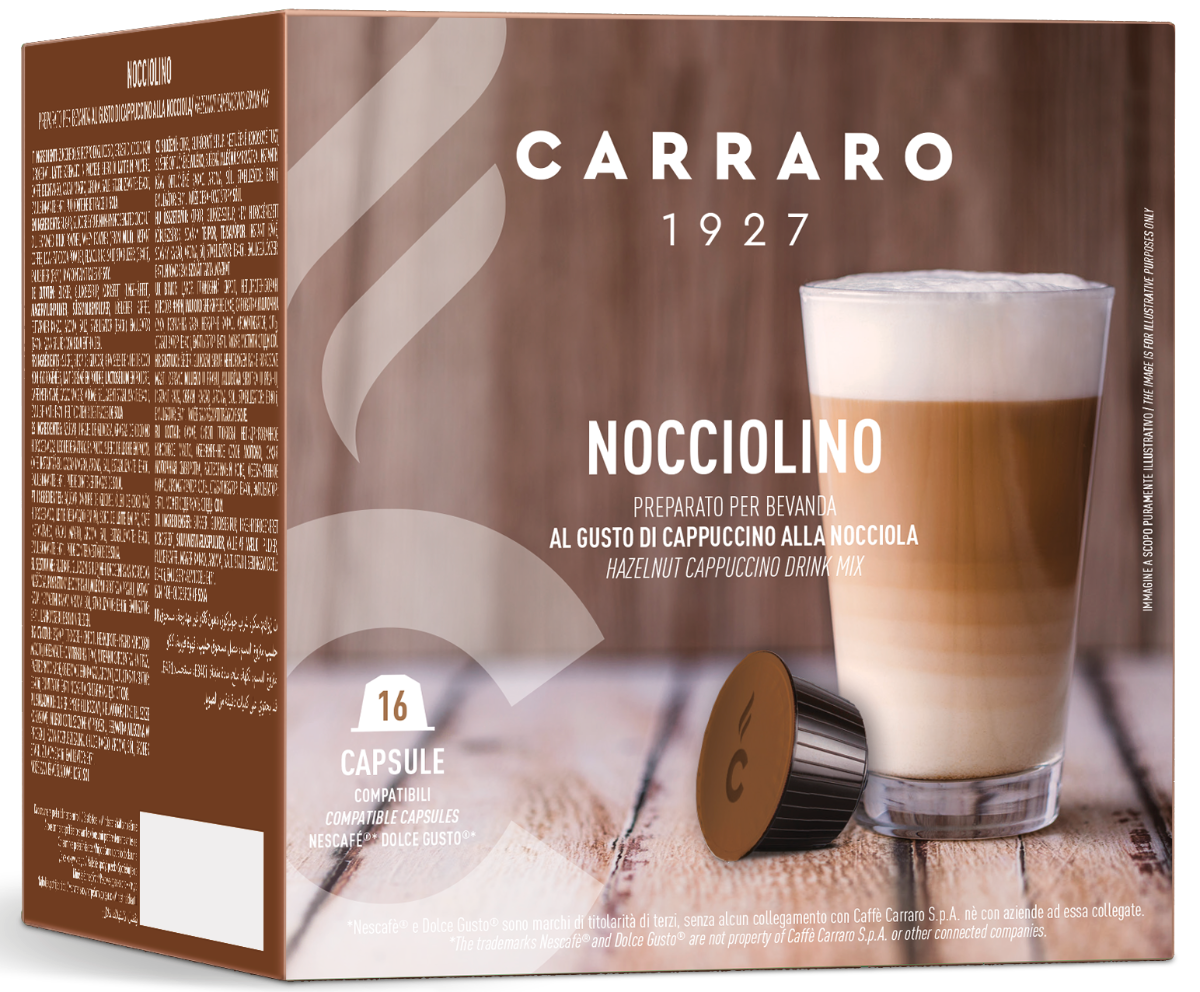 Кава в капсулах Дольче Густо - Carraro Nocciolino Dolce Gusto (16 капсул = 16 порцій)
Кава в капсулах Дольче Густо - Carraro Nocciolino Dolce Gusto (16 капсул = 16 порцій)