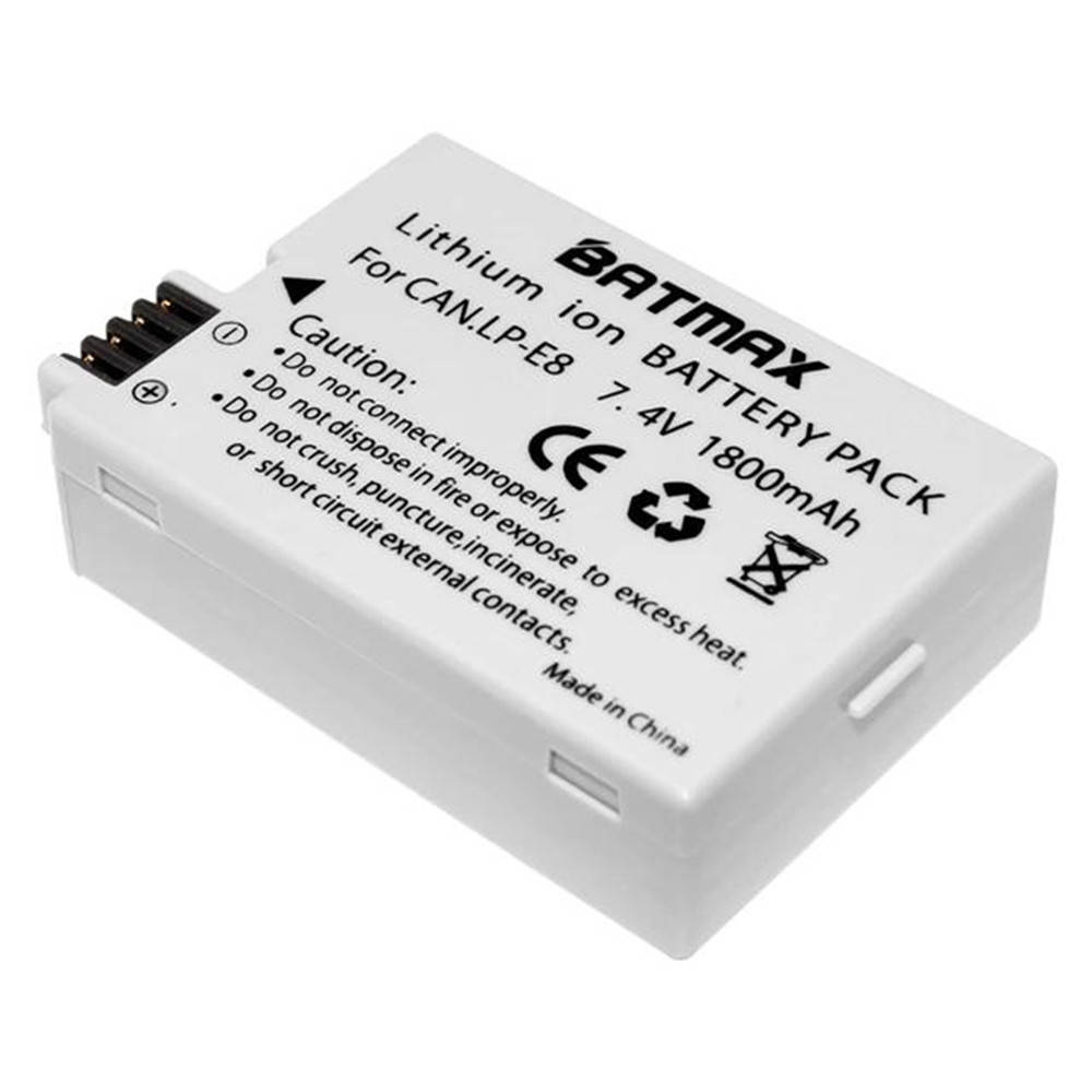 Аккумуляторы LP-E8 1800 mA Batmax Canon EOS 550D 600D 650D 700D Kiss X4 X5 X6i X7i Rebel T2i T3i T4i T5i ( Batmax LP-E8 )
Аккумуляторы LP-E8 1800 mA Batmax Canon EOS 550D 600D 650D 700D Kiss X4 X5 X6i X7i Rebel T2i T3i T4i T5i ( Batmax LP-E8 )