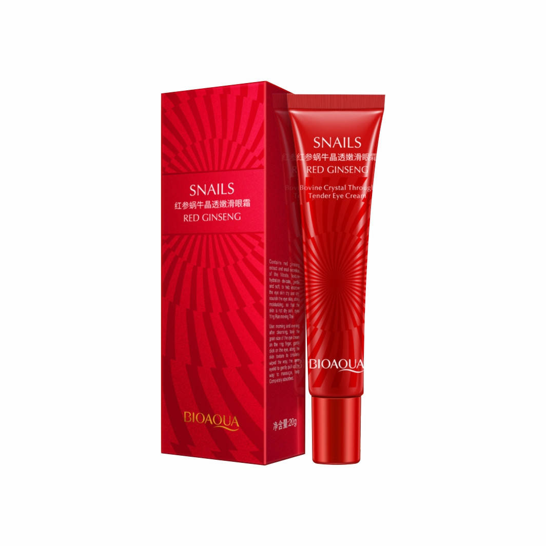 Крем для кожи вокруг глаз с улиткой и красным женьшенем Bioaqua Snails & Red Ginseng Eye Cream
Крем для кожи вокруг глаз с улиткой и красным женьшенем Bioaqua Snails & Red Ginseng Eye Cream