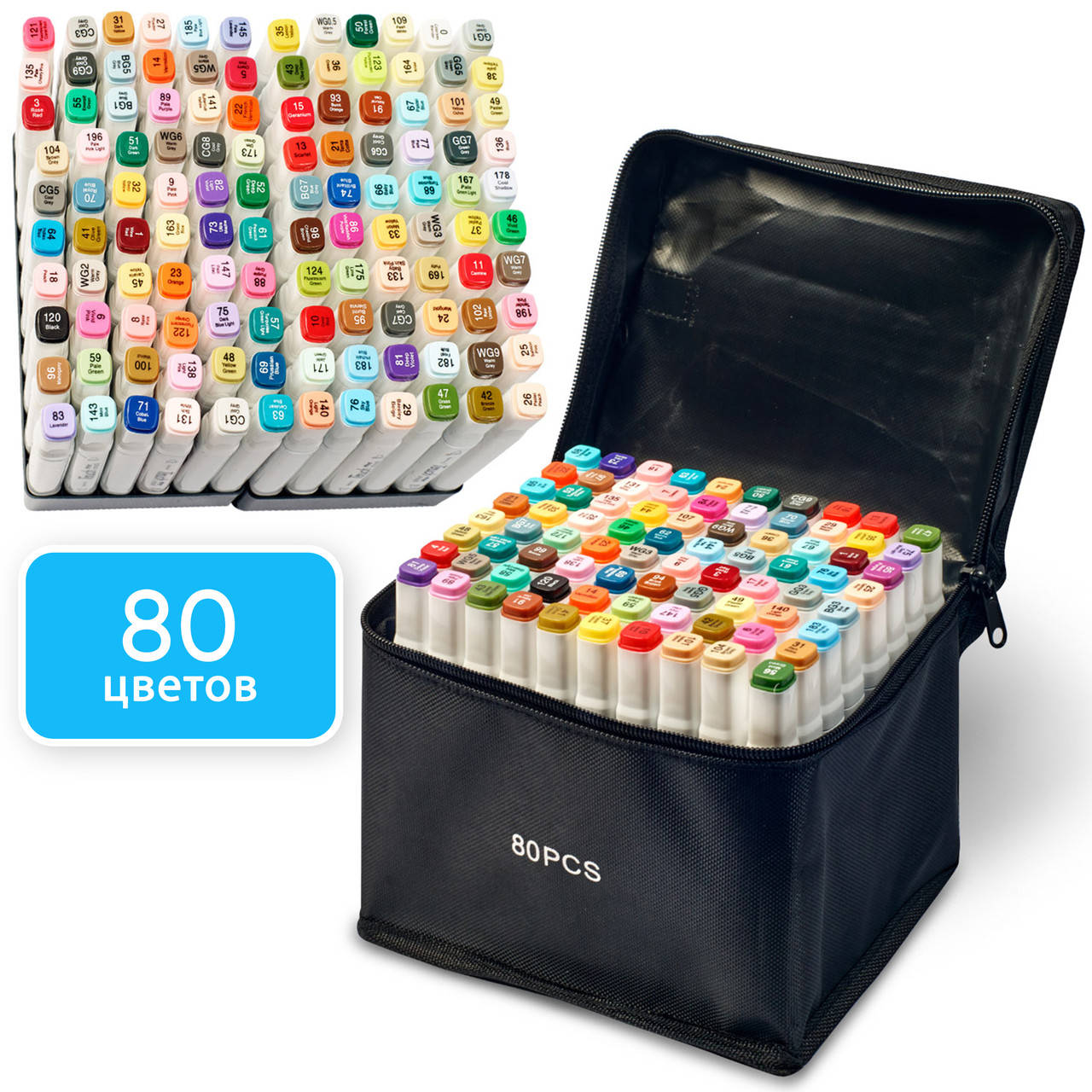 Набор профессиональных двусторонних маркеров для скетчинга Touch 80 цветов, Набор фломастеров для художников, Разные цвета
Набор профессиональных двусторонних маркеров для скетчинга Touch 80 цветов, Набор фломастеров для художников, Разные цвета