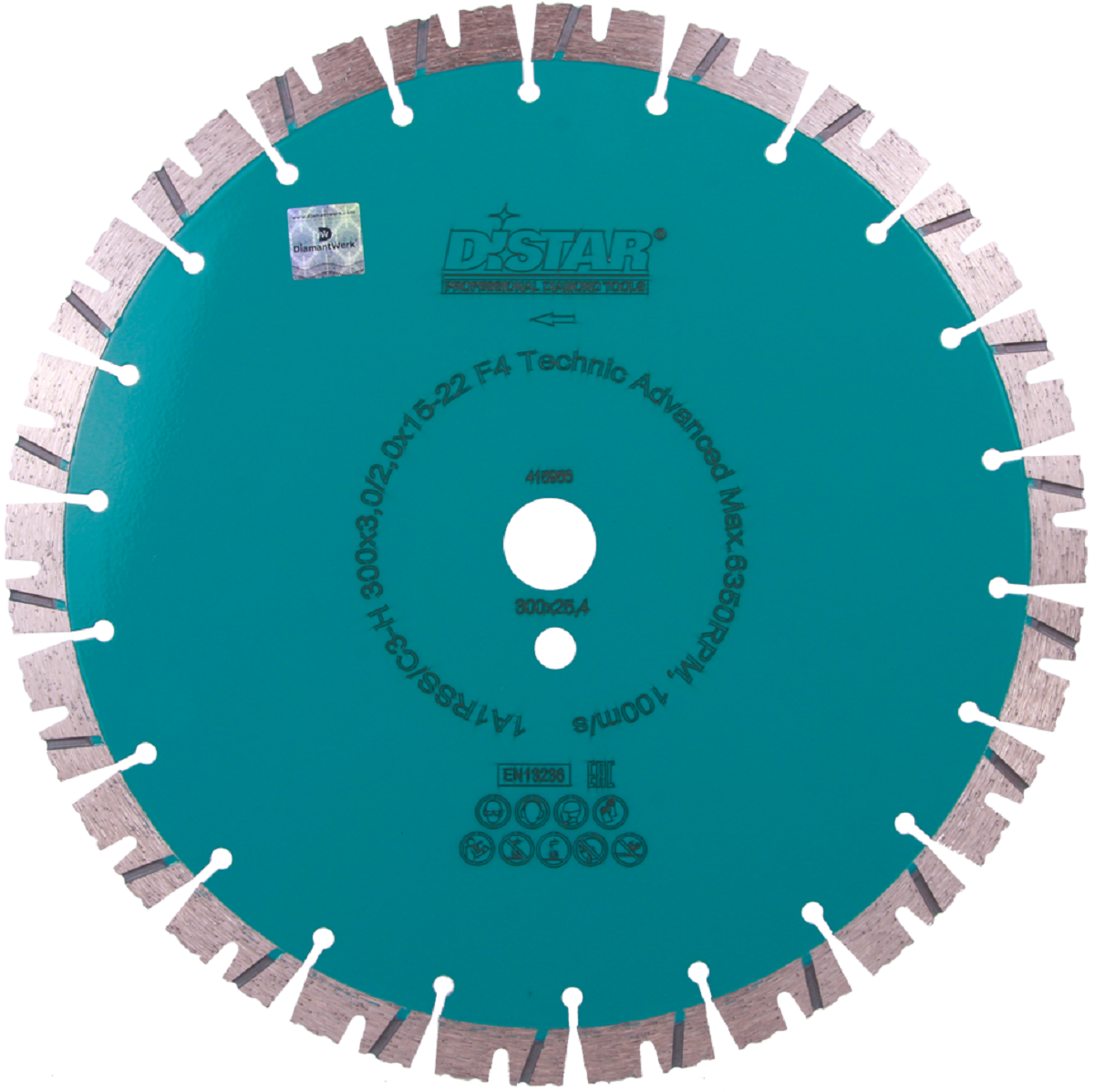 Круг алмазный Distar Technic Advanced 300мм сегментный диск по бетону, кирпичу и тротуарной плитке на бензорез
Круг алмазный Distar Technic Advanced 300мм сегментный диск по бетону, кирпичу и тротуарной плитке на бензорез