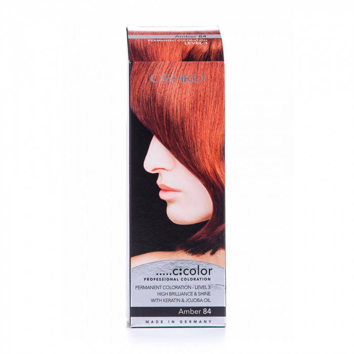 Стойкая крем-краска для волос C:EHKO C:COLOR Professional Coloration тон 84 Золотистый янтарь
Стойкая крем-краска для волос C:EHKO C:COLOR Professional Coloration тон 84 Золотистый янтарь
