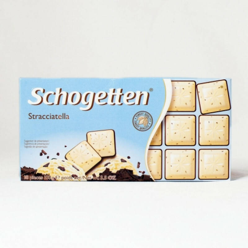 Шоколад "Schogetten" Stracciatella (Шогеттен Страчателла) 100г 
Шоколад "Schogetten" Stracciatella (Шогеттен Страчателла) 100г