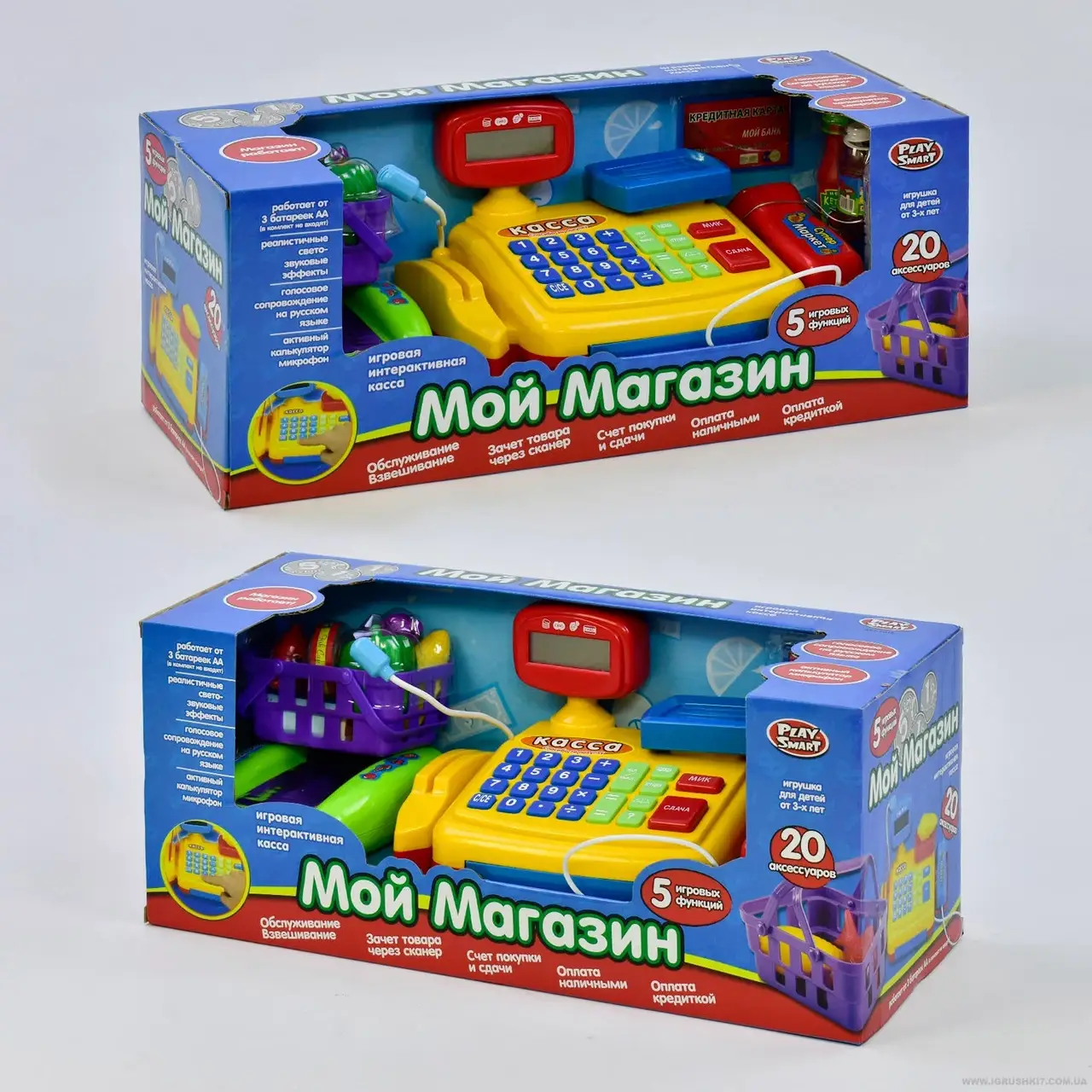 Кассовый аппарат 7018 "Мой магазин" Play Smart, на батарейках, звуковые эффекты, продукты, в коробке
Кассовый аппарат 7018 "Мой магазин" Play Smart, на батарейках, звуковые эффекты, продукты, в коробке