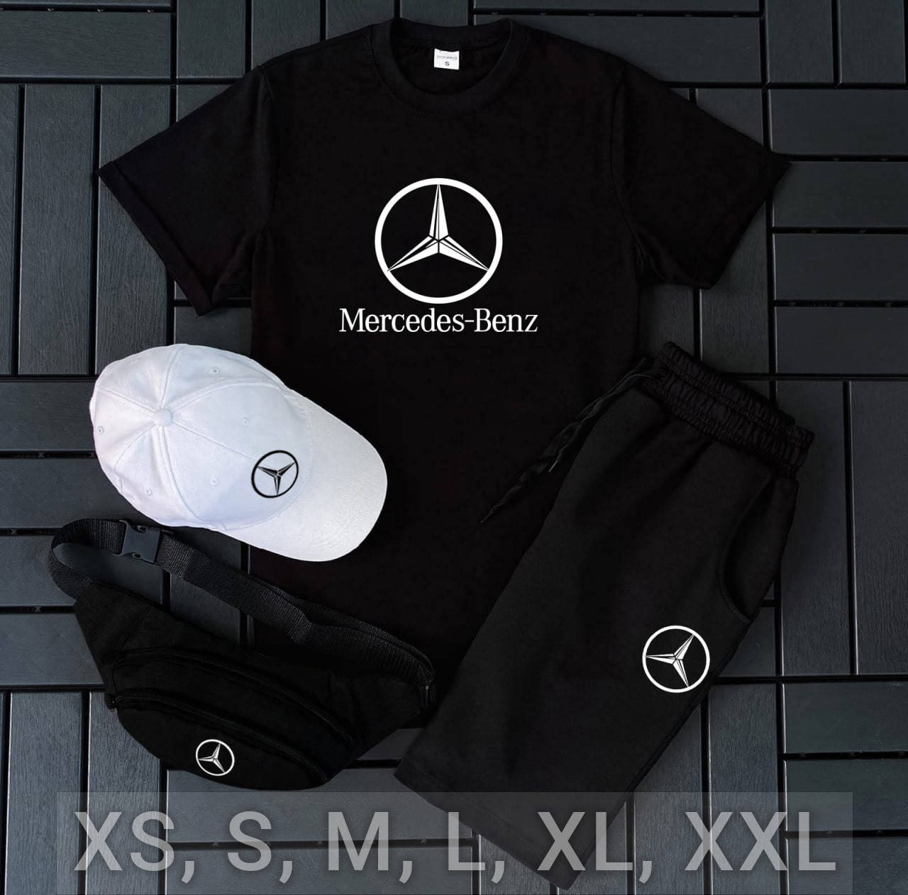 Мужской комплект Mercedes-Benz футболка шорты черный, Мужские летние костюмы черного хлопковый легкий (хлопок) M
Мужской комплект Mercedes-Benz футболка шорты черный, Мужские летние костюмы черного хлопковый легкий (хлопок) M