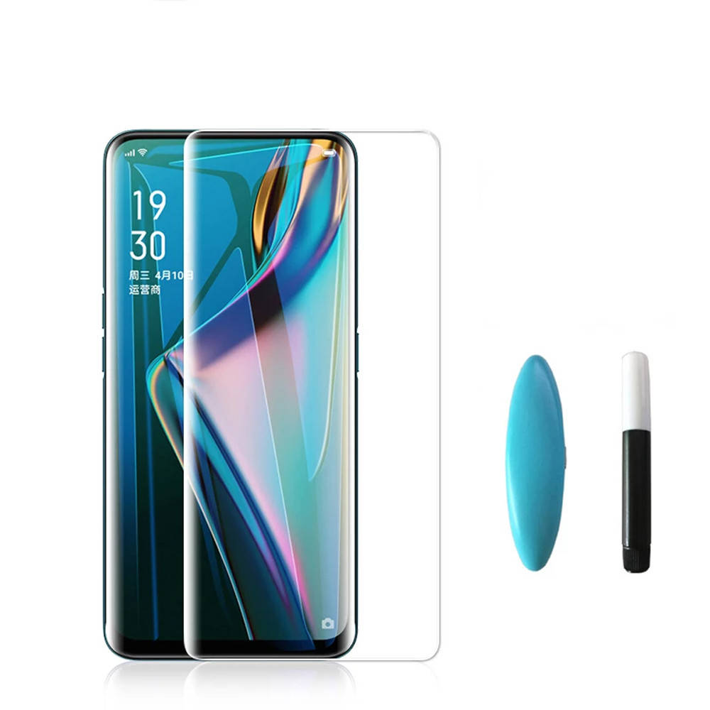 Защитное стекло Full Glue UV для Oppo Reno 4 Pro, Прозрачный 
Защитное стекло Full Glue UV для Oppo Reno 4 Pro, Прозрачный